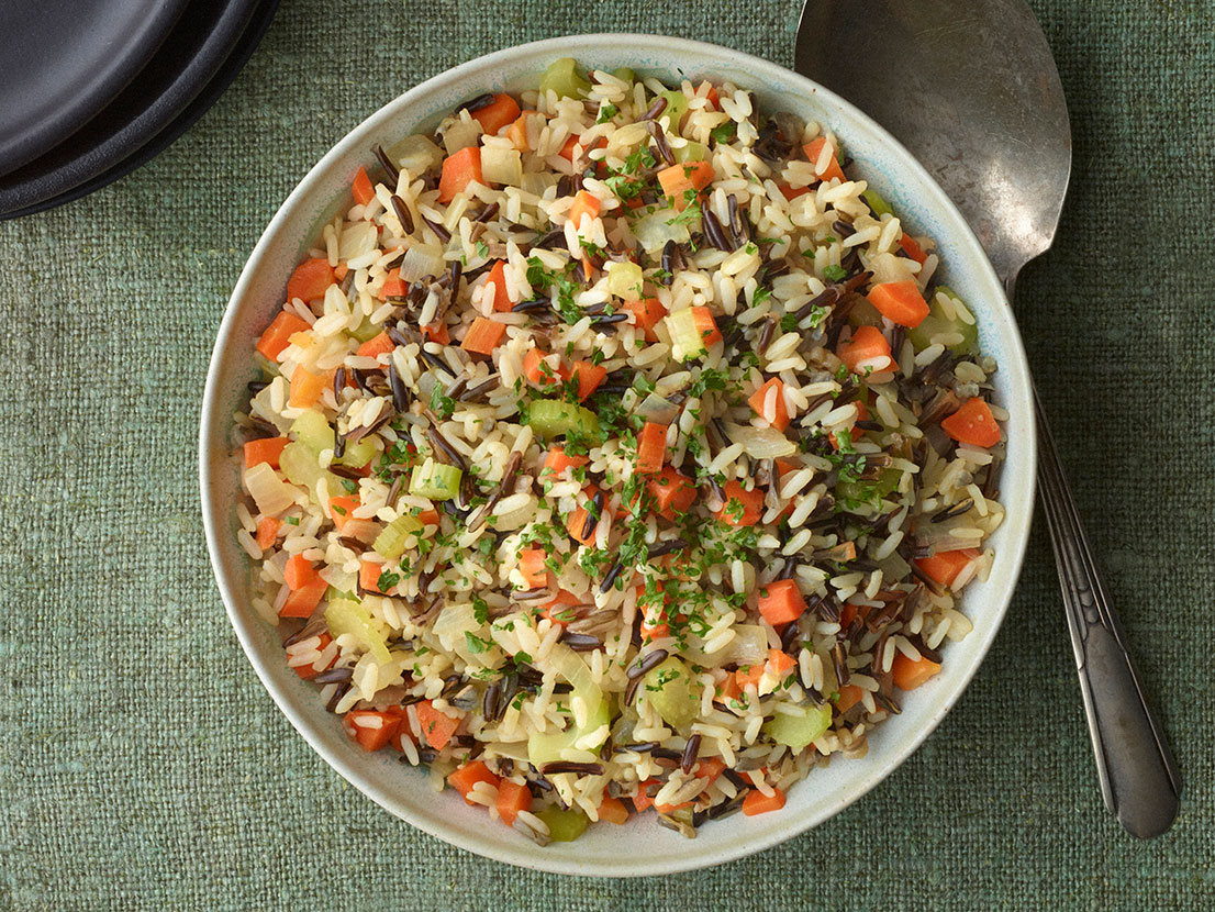 White & Wild Rice Pilaf | Swanson® Recipes