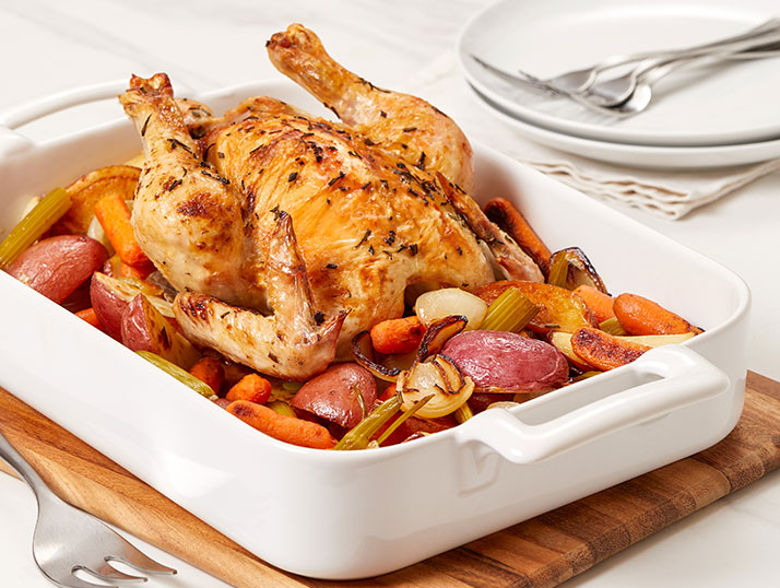 Image of prepared Rosemary Chicken & Roasted Vegetables