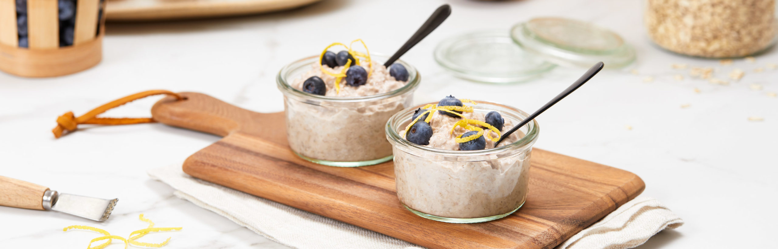 Image of prepared Blueberry Lemon Overnight Oats recipe