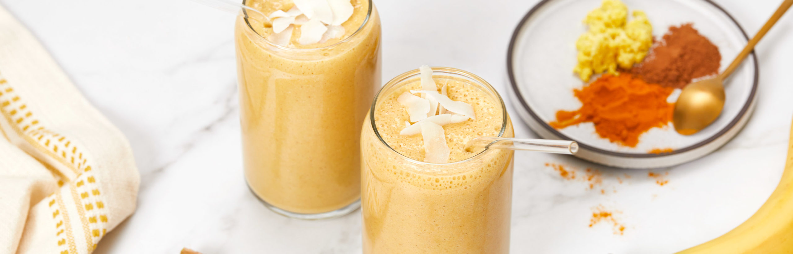 Image of prepared Plant-Based Golden Milk Smoothie recipe