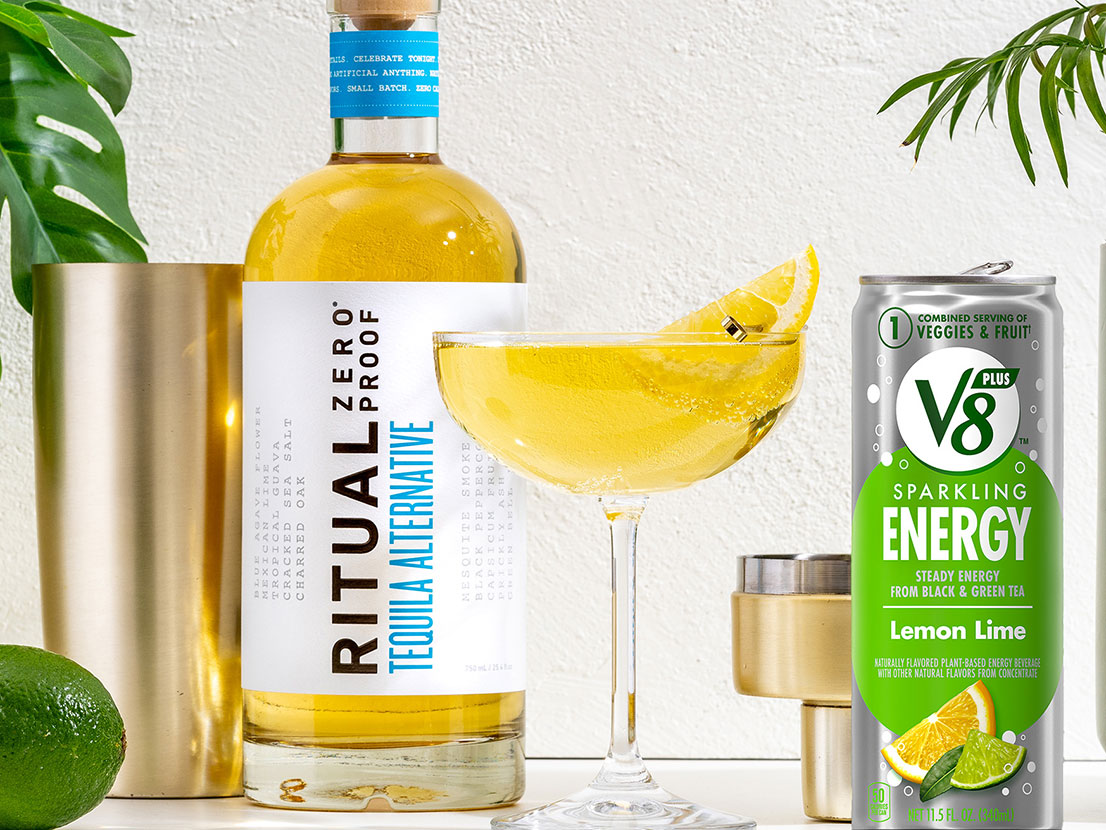 Non-Alc Lemon Lime Margarita | V8 Energy®