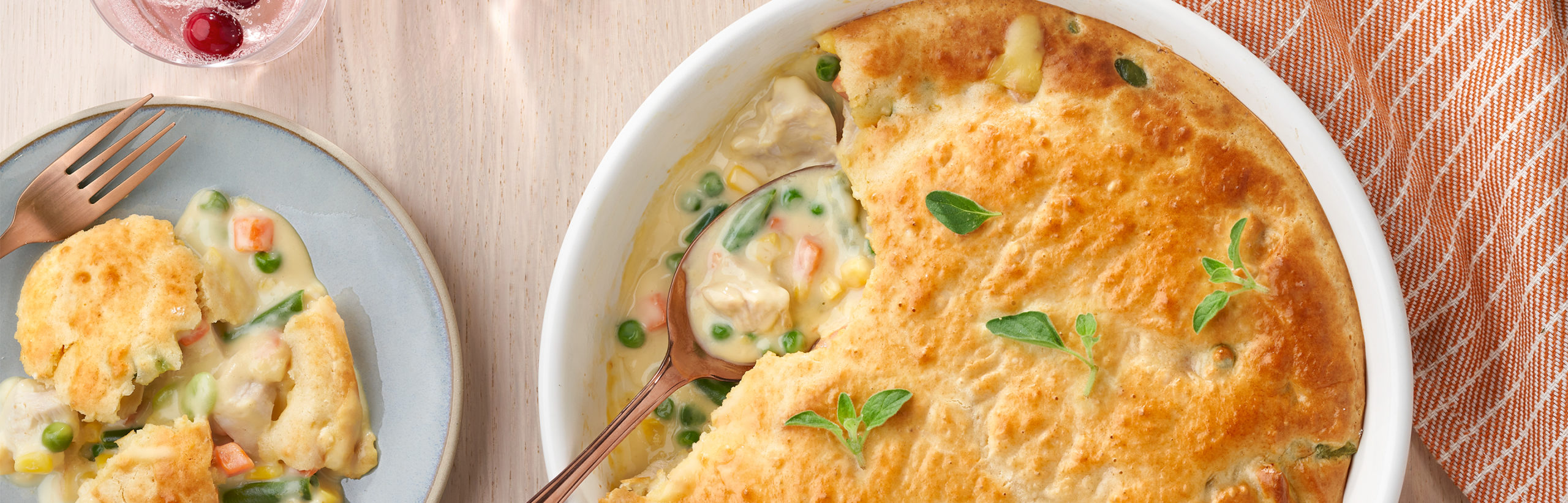 Campbells Chicken Pot Pie Recipe Bisquick mini chicken pot pies - campbell soup company on campbells chicken pot pie recipe bisquick