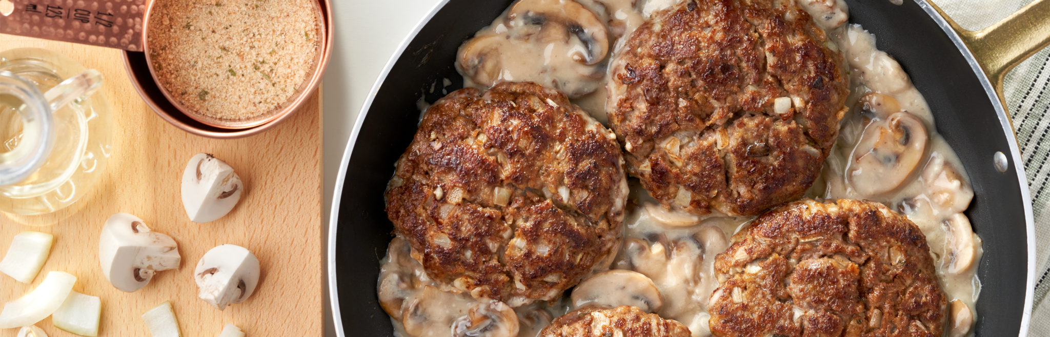 MushroomSmothered Beef Burgers Campbell Soup Company