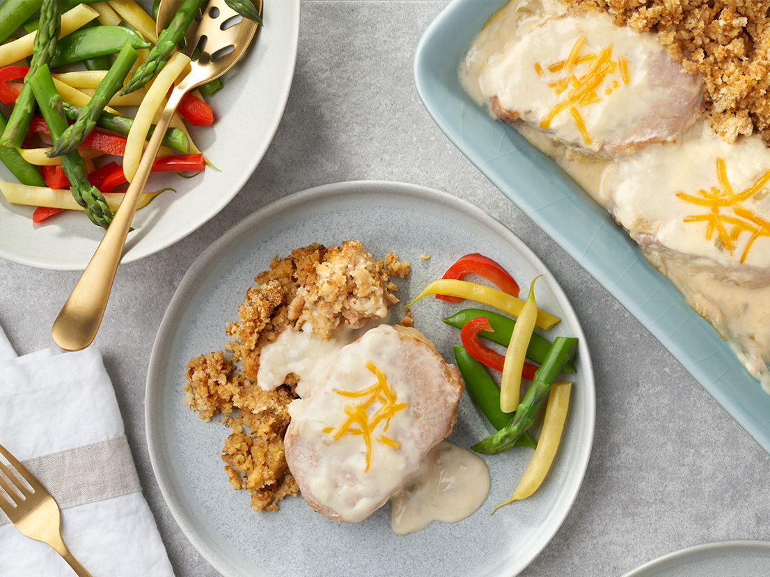 Pork Chops & Stuffing Bake | Campbell’s® Recipes