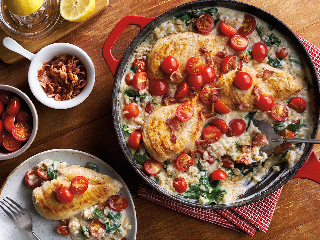 Creamy BLT Chicken & Rice | Campbell's® Recipes