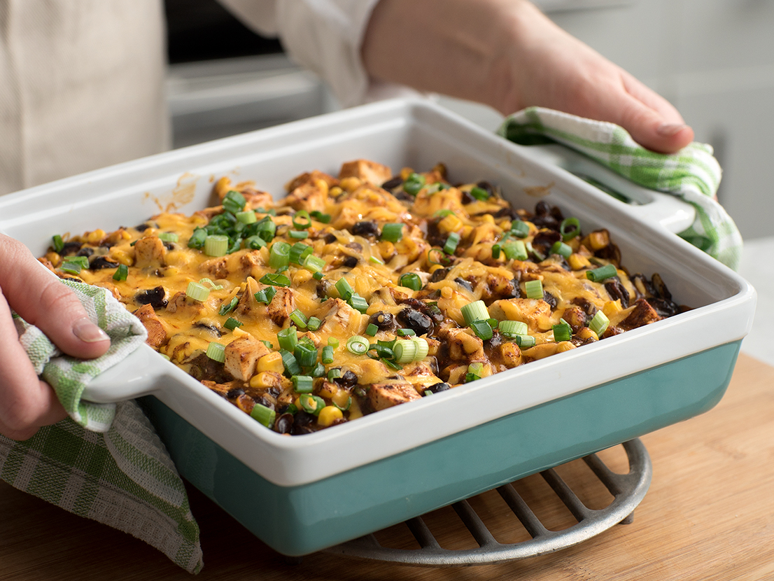 Healthy Chicken Tortilla Bake | Campbell's® Recipes
