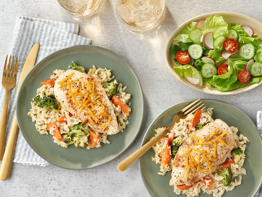 Easy Baked Chicken & Rice Casserole | Campbell’s® Recipes