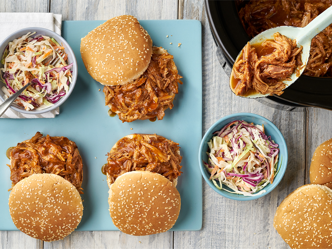 Slow-Cooked Pulled Pork Sandwiches | Campbell's® Recipes
