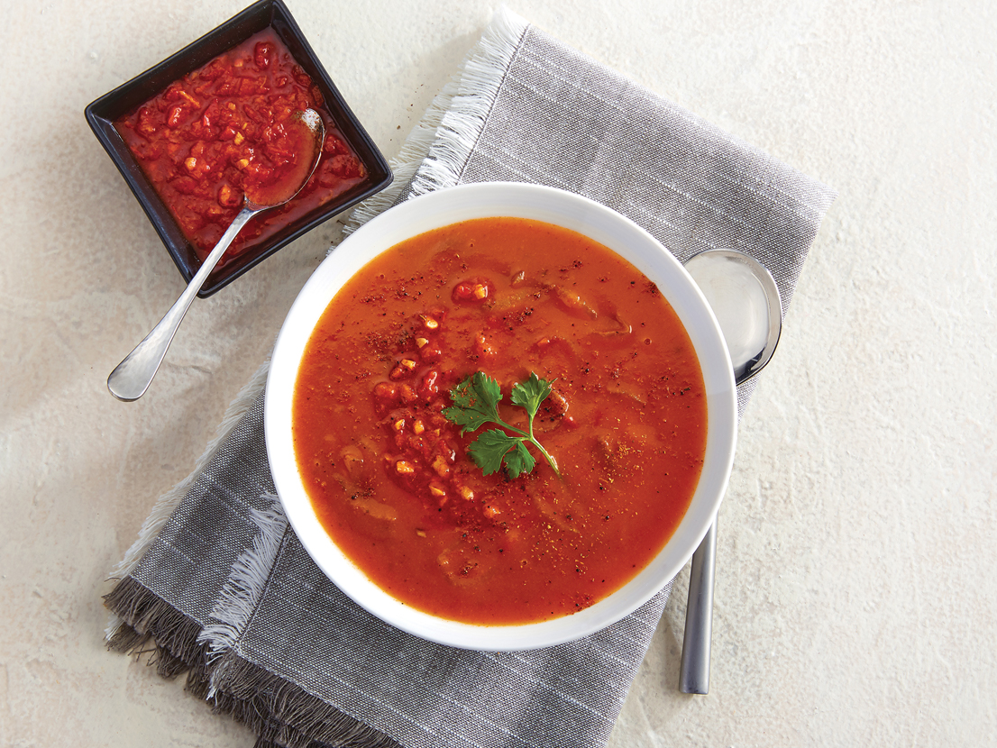 Moroccan Smoky Tomato &amp; Harissa Soup | Campbell’s® Recipes