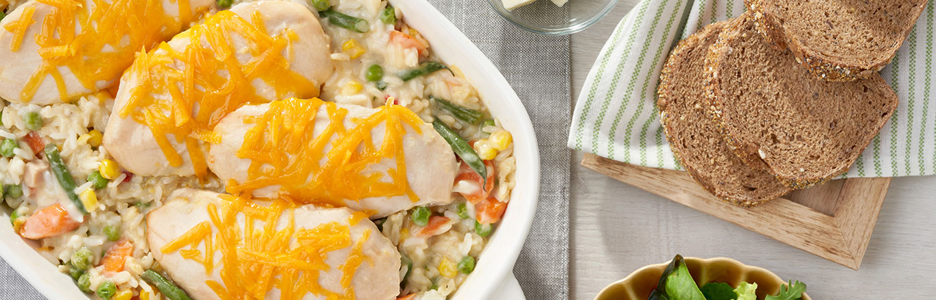 Campbell's 15 minute online chicken and rice dinner