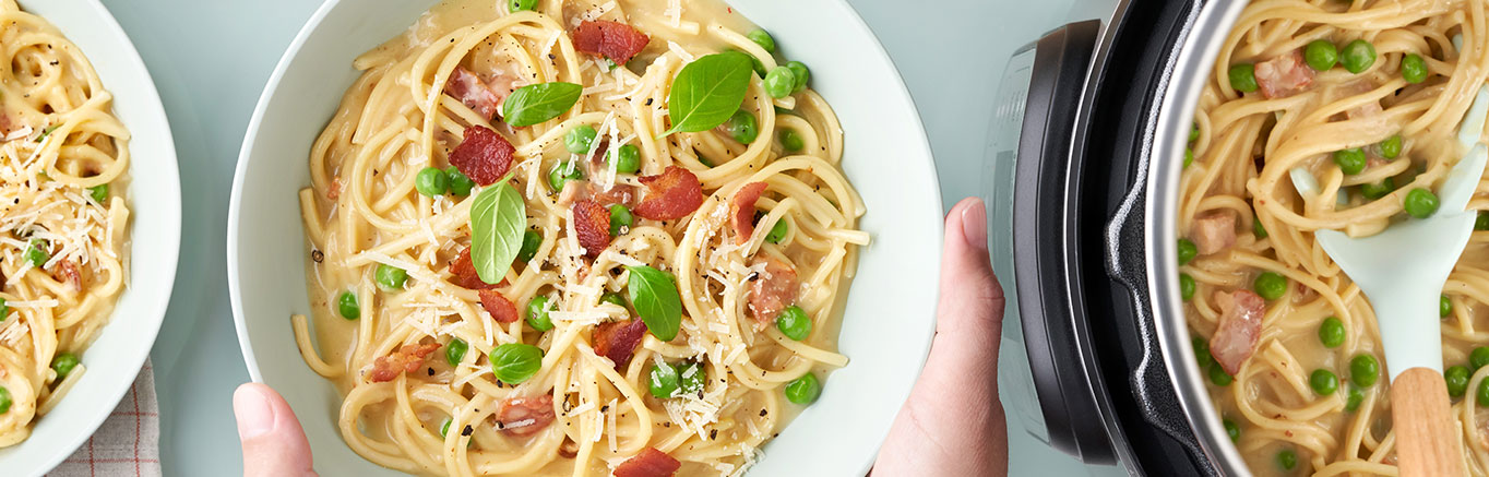 Instant Pot​​® Spaghetti Carbonara | Campbell’s® Recipes