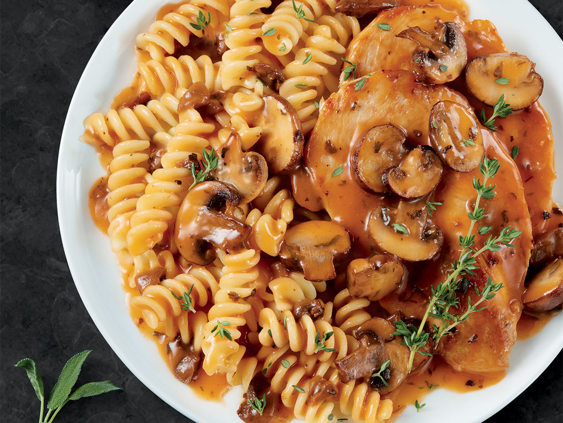 Quick Fix Dinner: Chicken Marsala with Campbell Sauces – Home