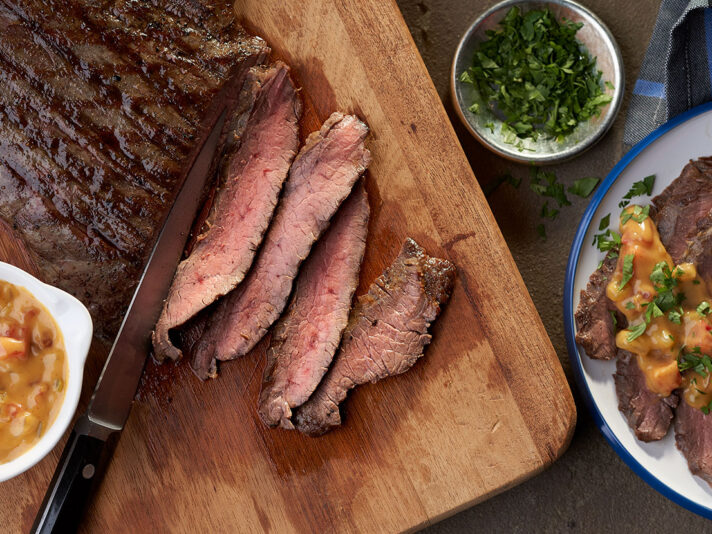 Image of prepared Steak with Chipotle Cheese Sauce