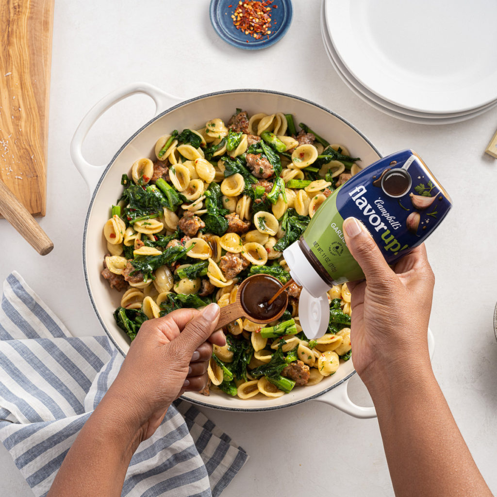 Orecchiette Pasta Dish with FlavorUp!