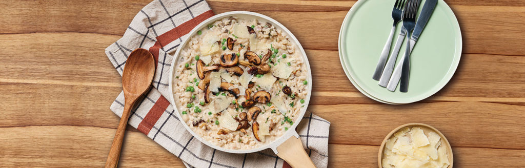 Mushroom Pea Risotto Campbell s® Recipes