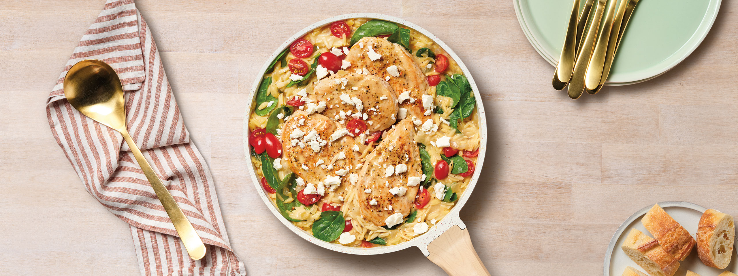 Image of prepared Greek Lemon Chicken Skillet