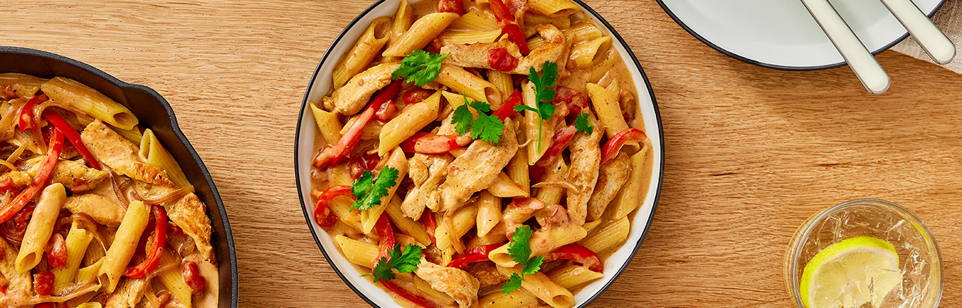 Gluten Free Chicken Fajita Pasta Campbell s Recipes gluten-free-chicken-fajita-pasta-campbell-s-recipes