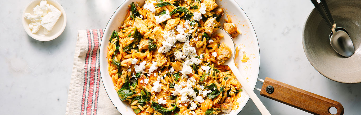 Mediterranean Chicken with Orzo