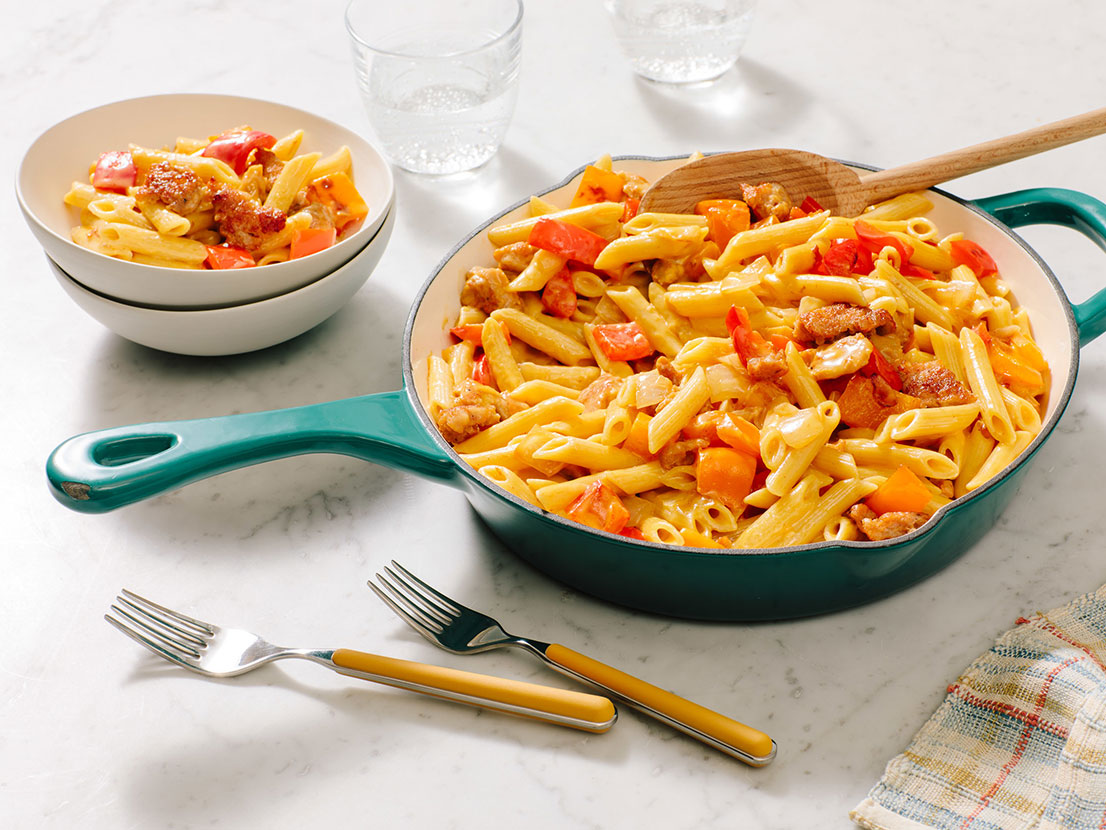 https://www.campbells.com/wp-content/uploads/2023/08/Cheddar-Penne-with-Sausage_card.jpg