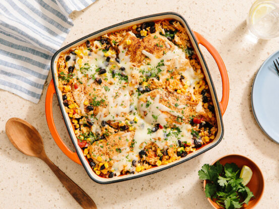 Image of prepared One-Dish Mexican Chicken Rice & Beans