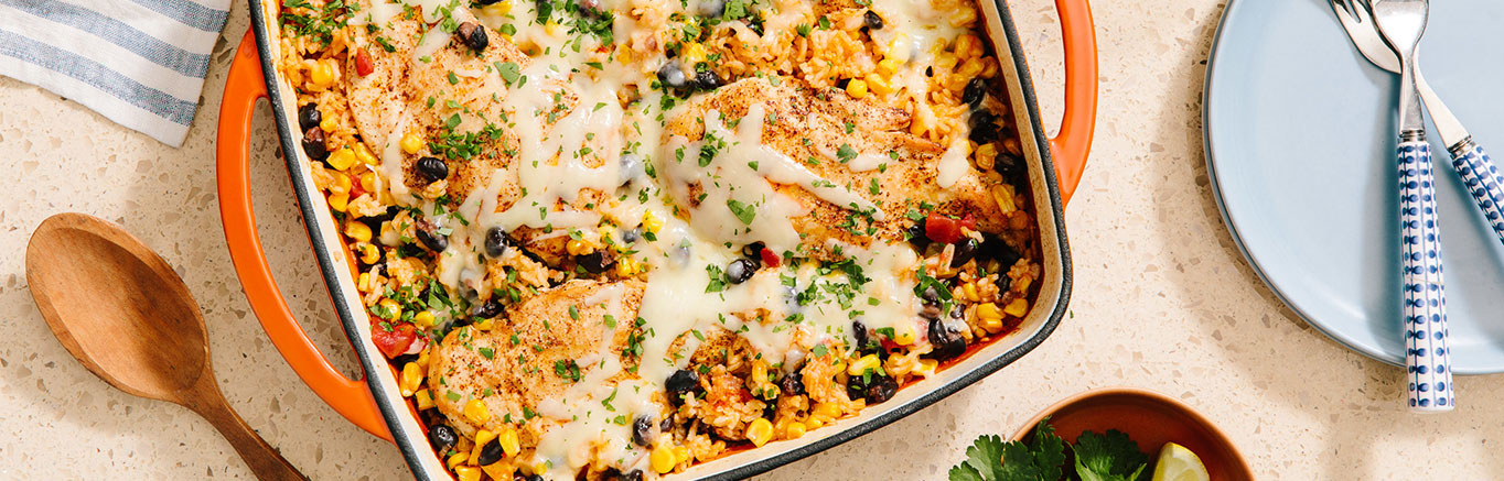 Chicken and Rice Casserole For One - One Dish Kitchen