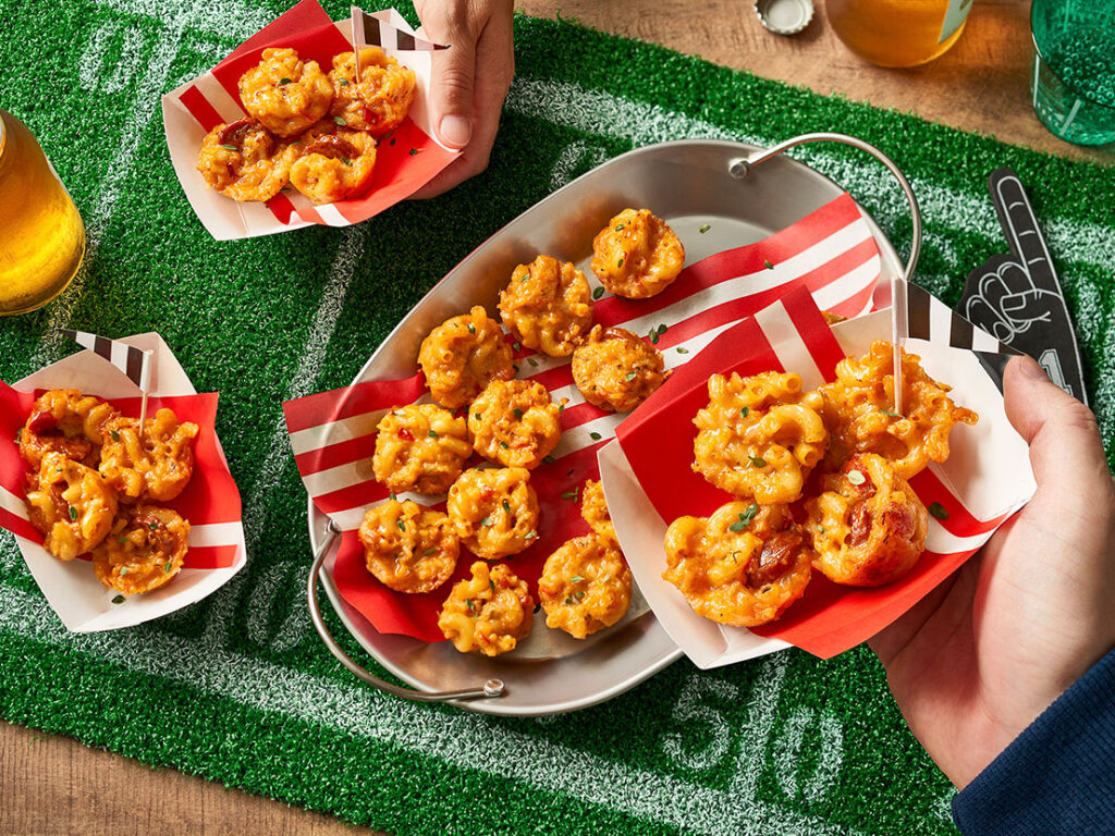 Image of prepared Cajun Mac & Cheese Bites