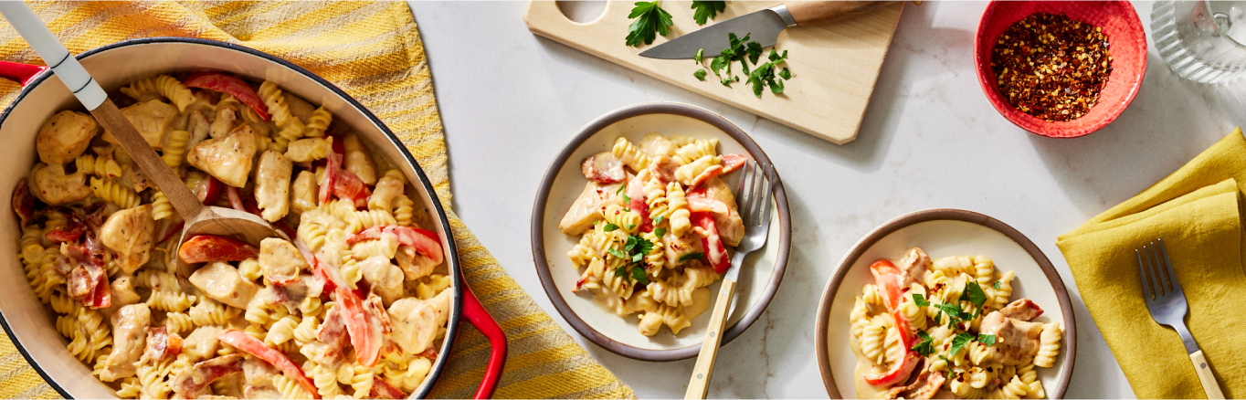 One-Pot Spicy Chicken & Bacon Pasta | Campbell's® Recipes