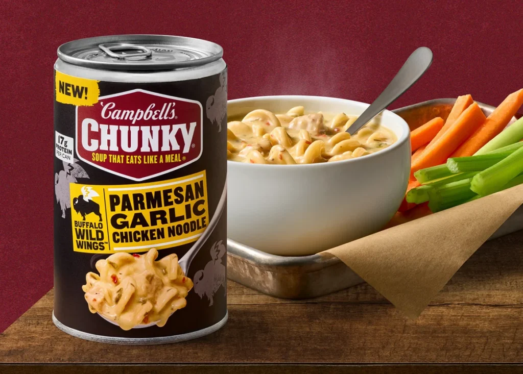 Chunky® Buffalo Wild Wings® Parmesan Garlic Chicken Noodle Soup image